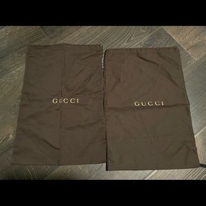 Gucci ankle boots duster bag size 17 x 12 no stain no tears